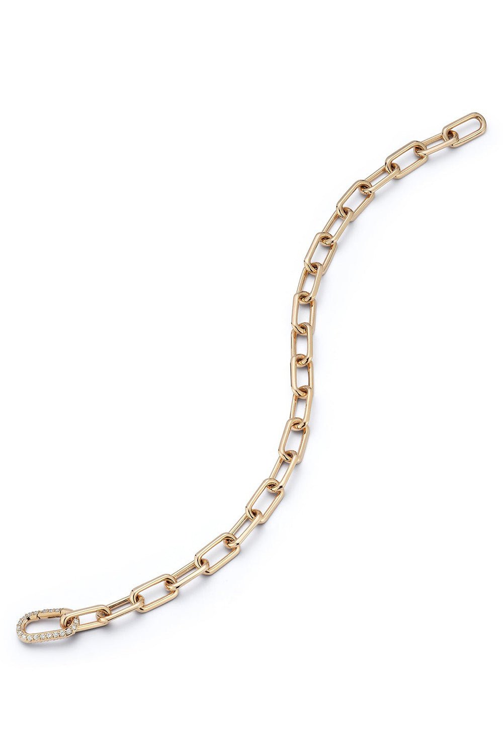 WALTERS FAITH-Saxon Chain Link Diamond Bracelet-ROSE GOLD