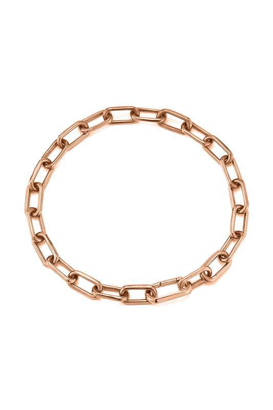 Saxon Elongated Link Bracelet - Rose Gold-ROSE GOLD-8-JEWELRYFINE JEWELBRACELET O-WALTERS FAITH