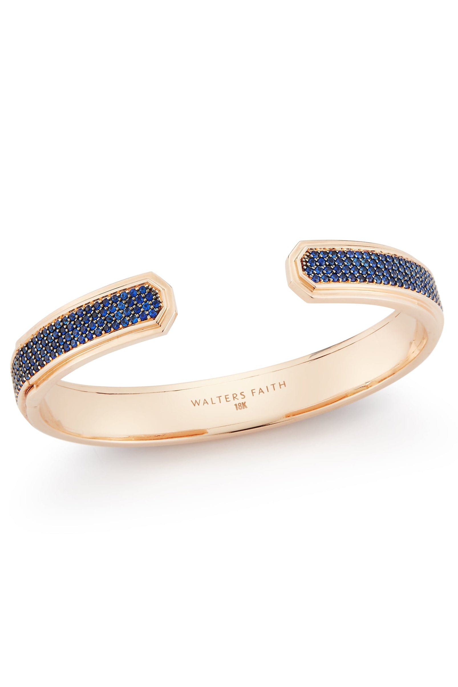 WALTERS FAITH-Carrington Blue Sapphire Cuff-ROSE GOLD