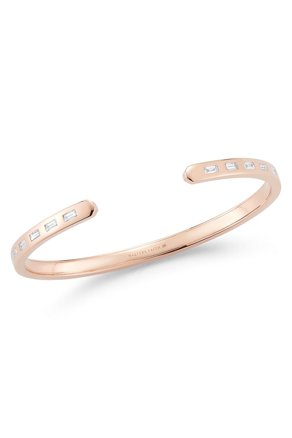 WALTERS FAITH-Ottoline Baguette Diamond Cuff-ROSE GOLD