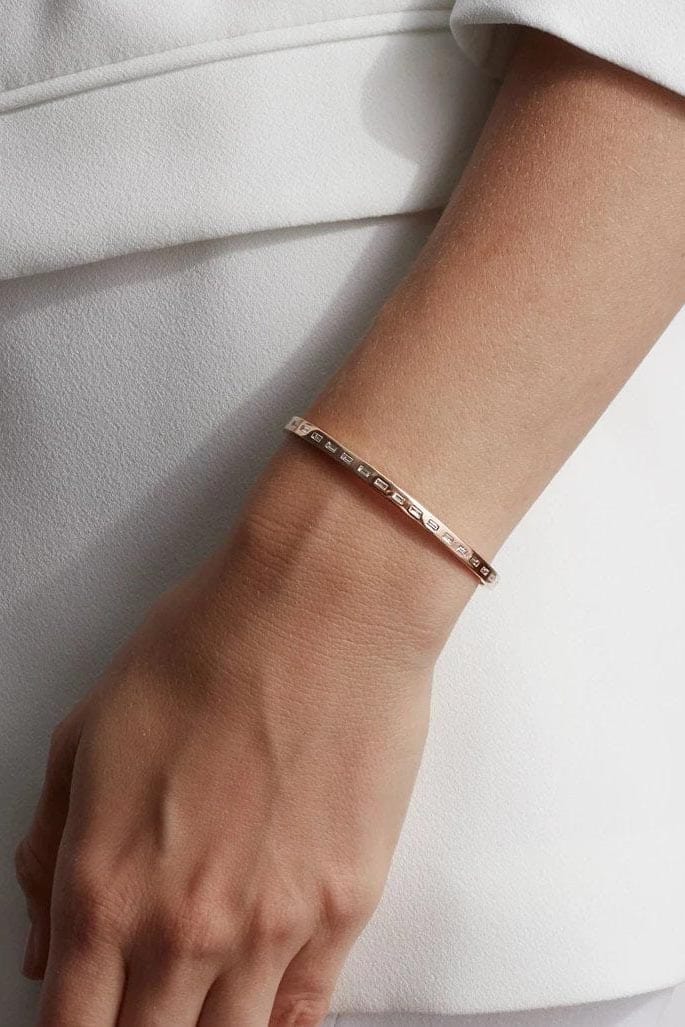 WALTERS FAITH-Ottoline Diamond Baguette Cuff-ROSE GOLD