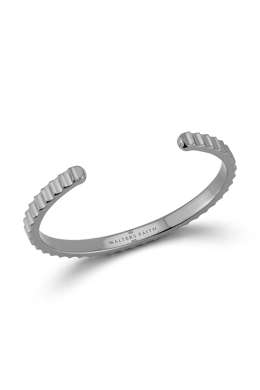 WALTERS FAITH-Clive II Jumbo Fluted Cuff Bracelet-SILVER