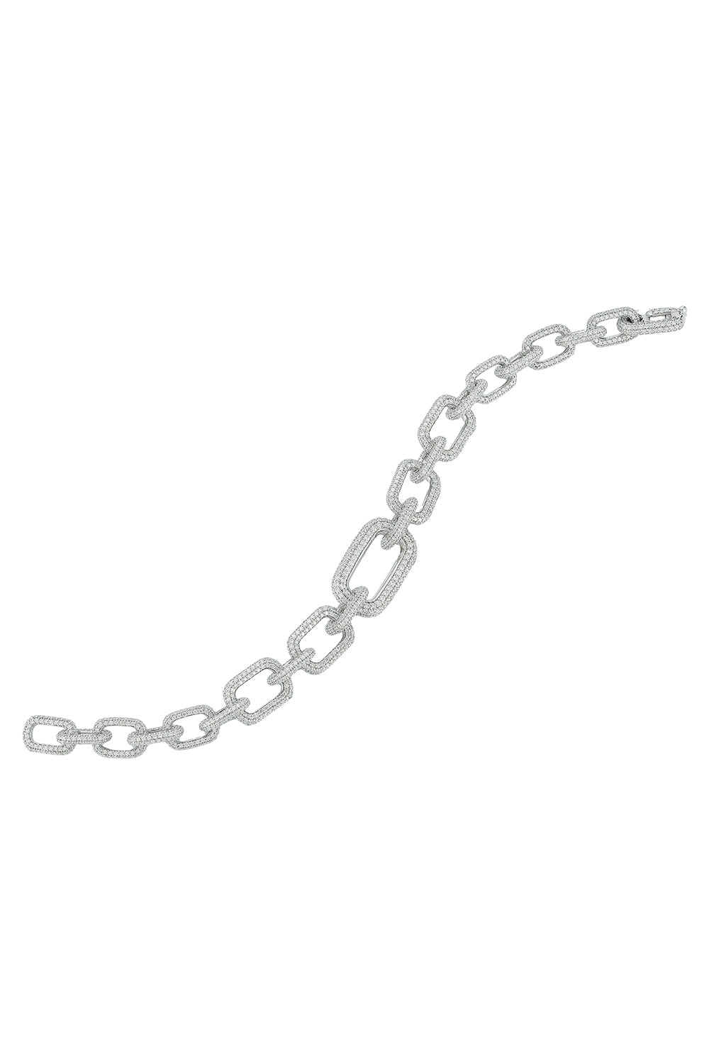 Diamond Morrell Graduating Link Bracelet-WHITE GOLD-6.5-JEWELRYFINE JEWELBRACELET O-WALTERS FAITH