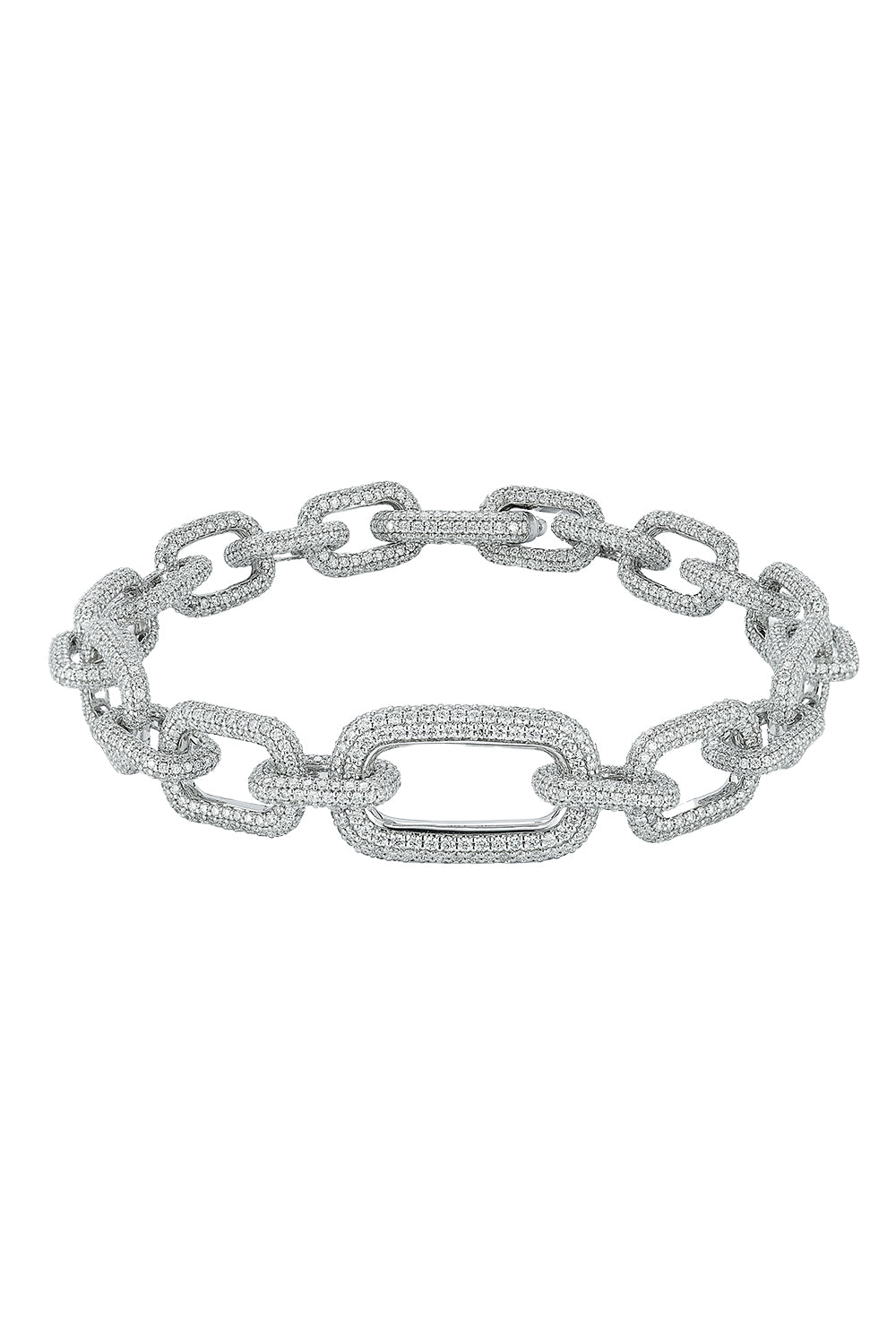 Diamond Morrell Graduating Link Bracelet-WHITE GOLD-6.5-JEWELRYFINE JEWELBRACELET O-WALTERS FAITH
