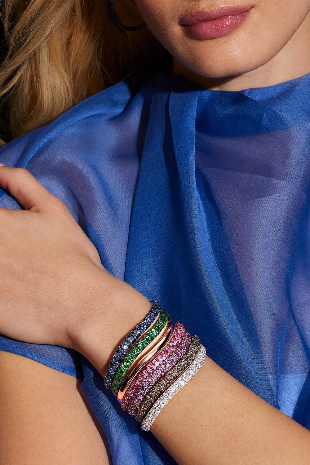 WALTERS FAITH-Amethyst Julian Wave Bracelet-YELLOW GOLD