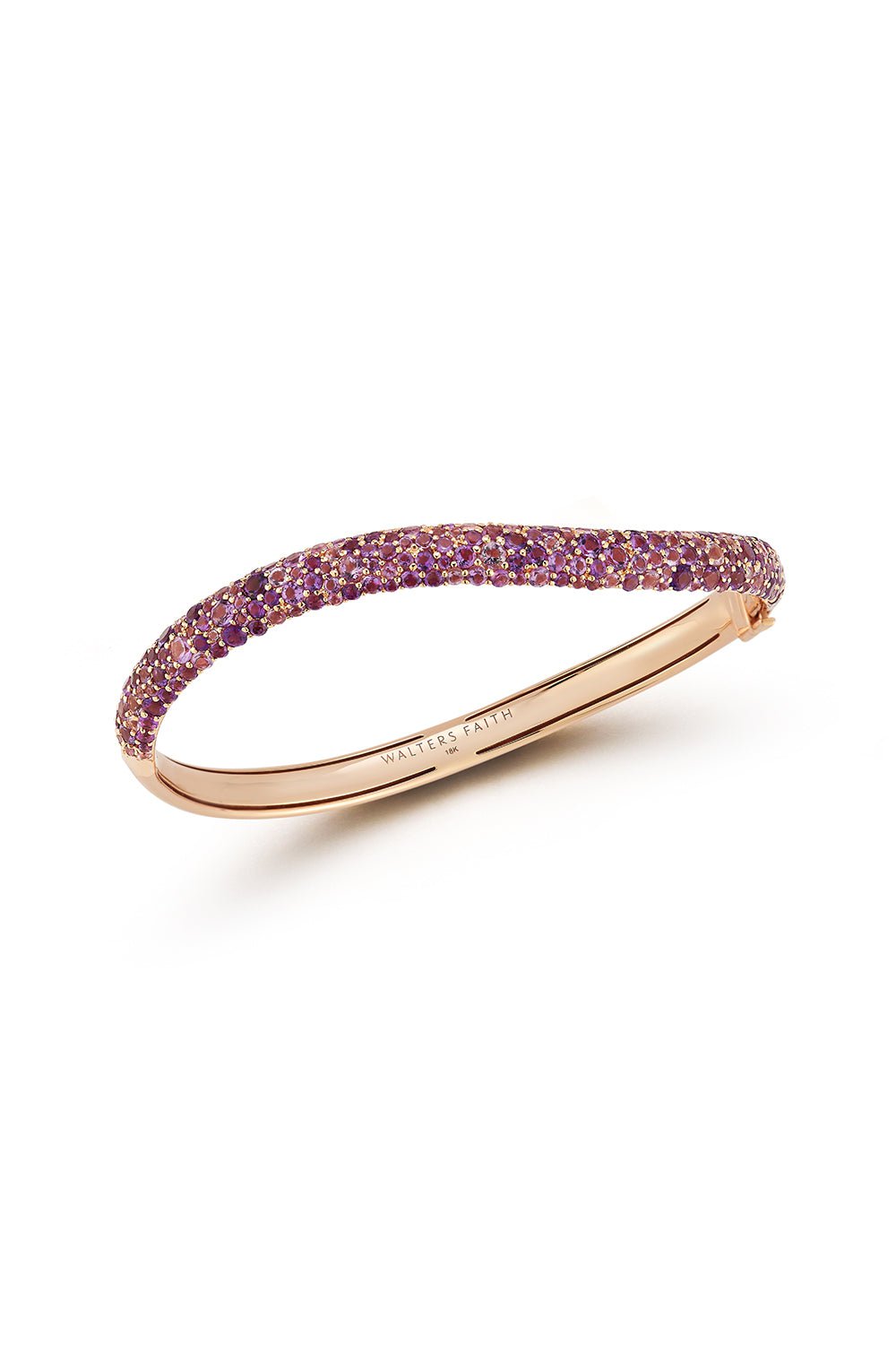 WALTERS FAITH-Amethyst Julian Wave Bracelet-YELLOW GOLD