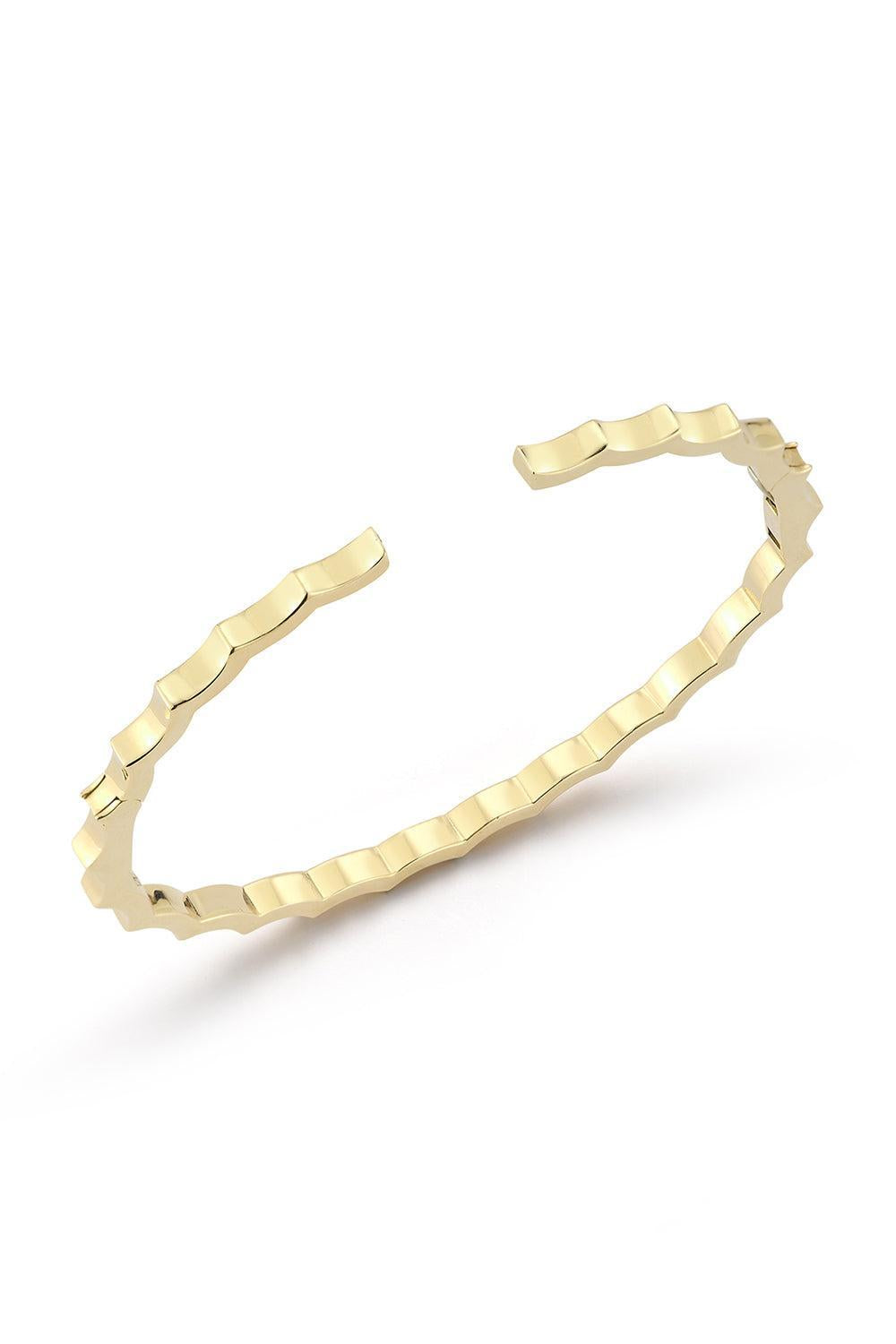 CII Scalloped Bracelet-YELLOW GOLD-6.5-JEWELRYFINE JEWELBRACELET O-WALTERS FAITH