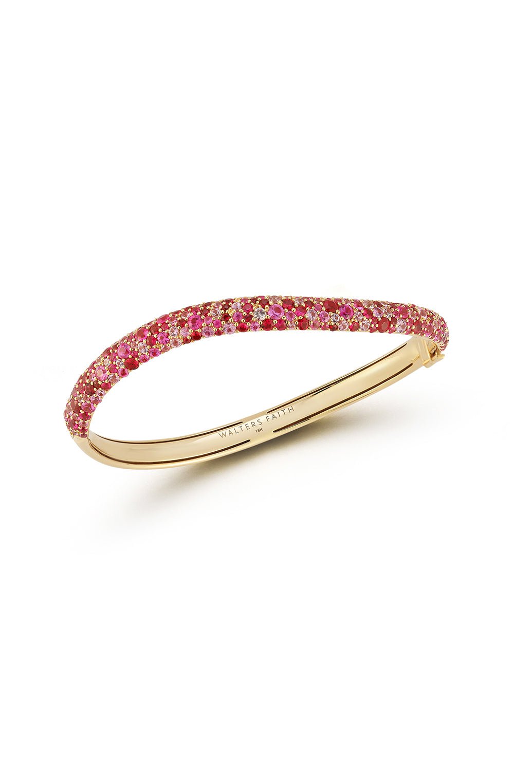 WALTERS FAITH-Pink Sapphire Julian Wave Bracelet-YELLOW GOLD