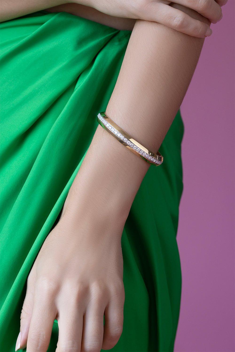 WALTERS FAITH-Grant Bangle Bracelet-YELLOW GOLD