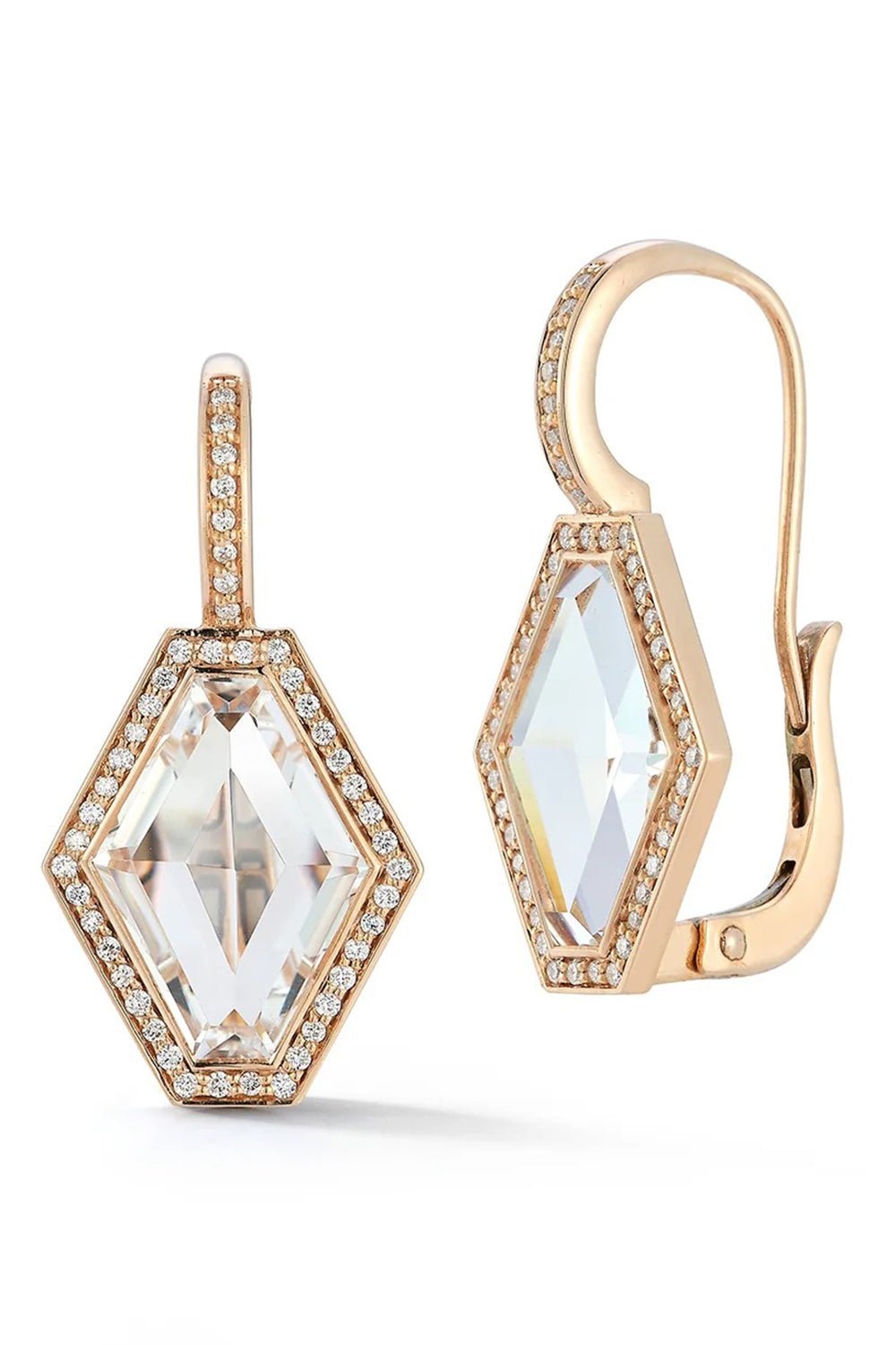 WALTERS FAITH-Bell Hexagon Earrings-ROSE GOLD