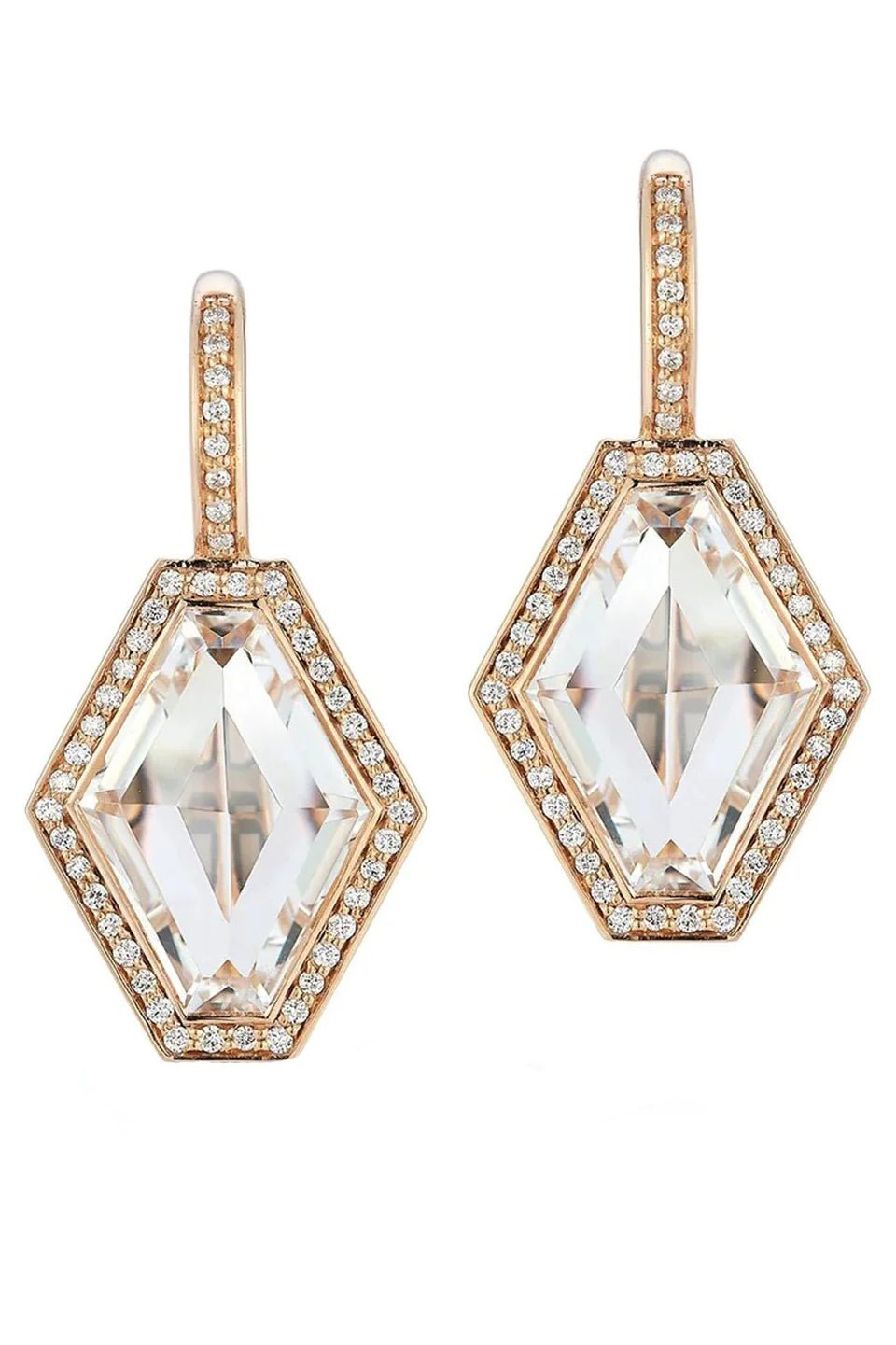 WALTERS FAITH-Bell Hexagon Earrings-ROSE GOLD