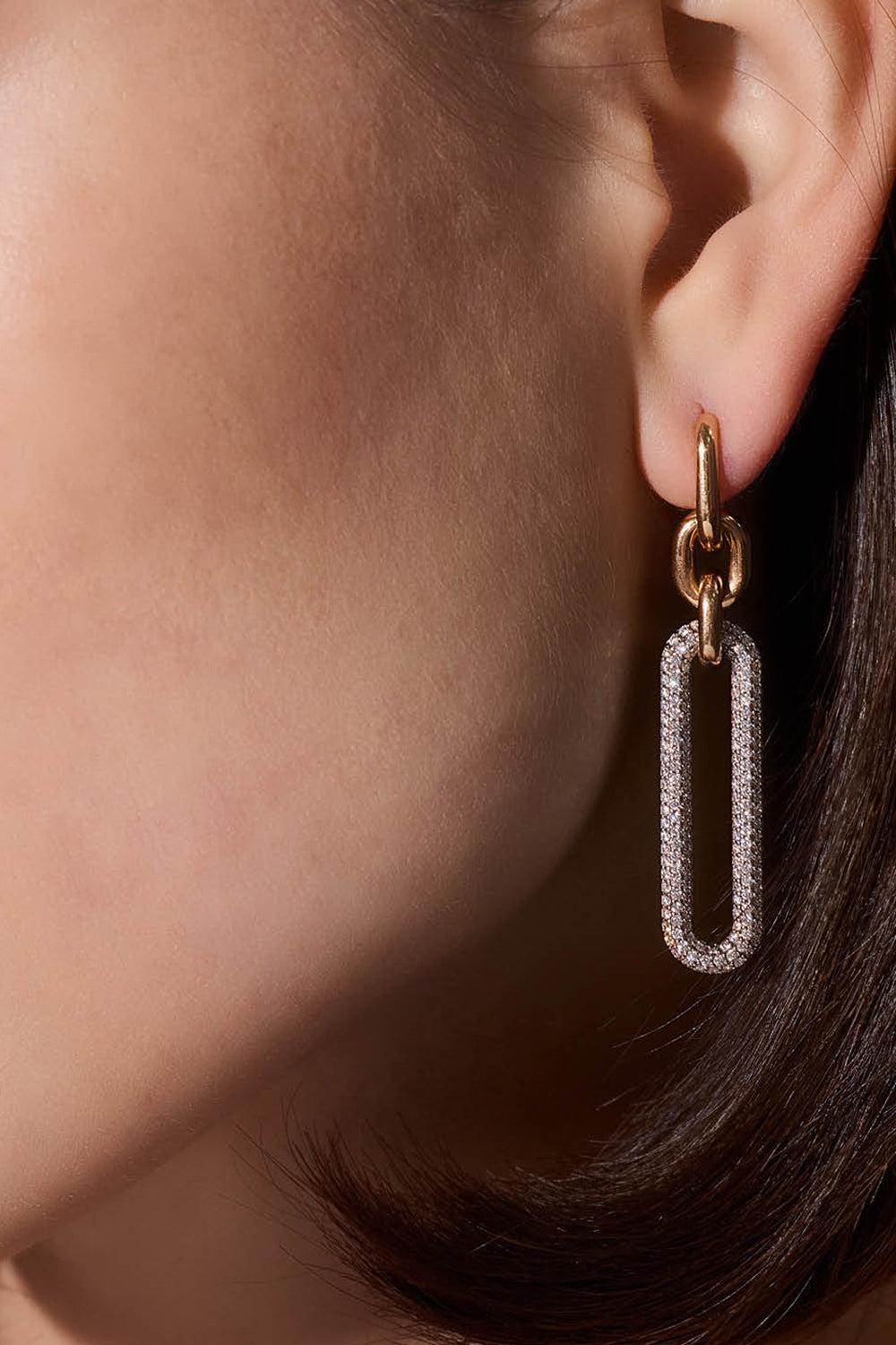 Diamond Drop Morrell Earrings-ROSE GOLD-JEWELRYFINE JEWELEARRING-WALTERS FAITH