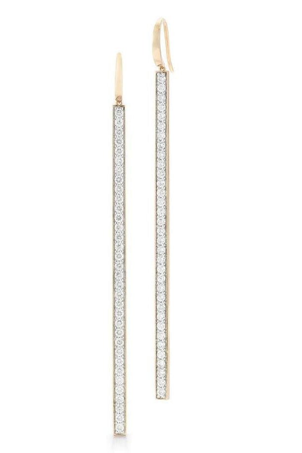 WALTERS FAITH-Grant Diamond Bar Earrings-ROSE GOLD
