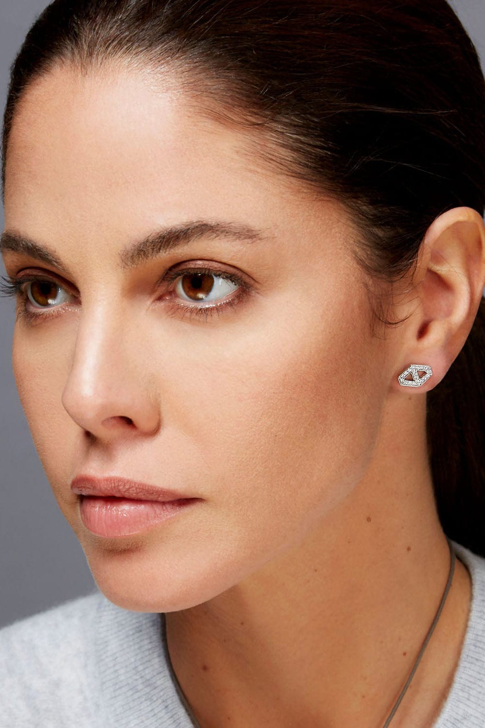 WALTERS FAITH-Keynes Hexagon Diamond Studs-ROSE GOLD