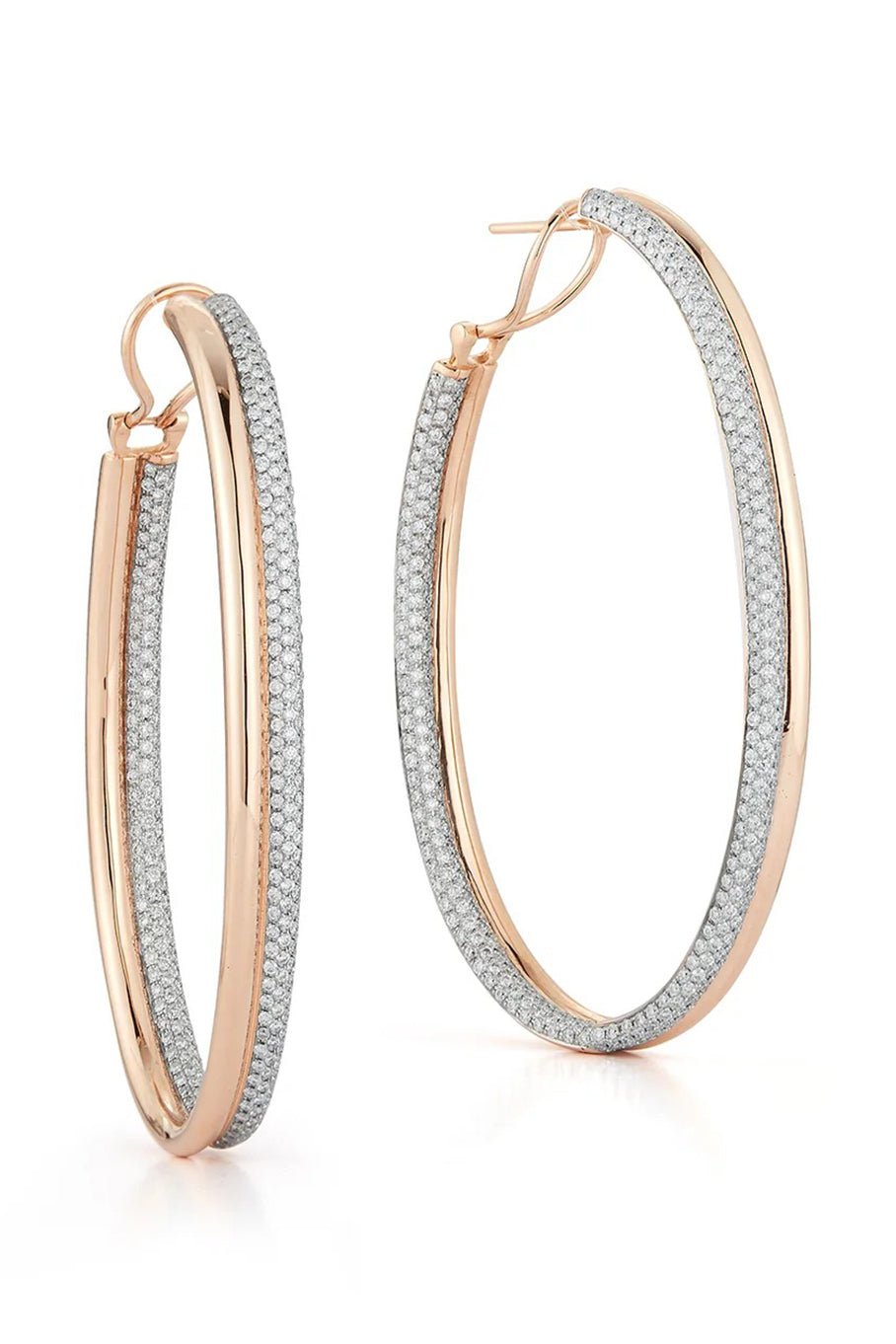 WALTERS FAITH-Thoby Diamond Tubular Hoop-ROSE GOLD