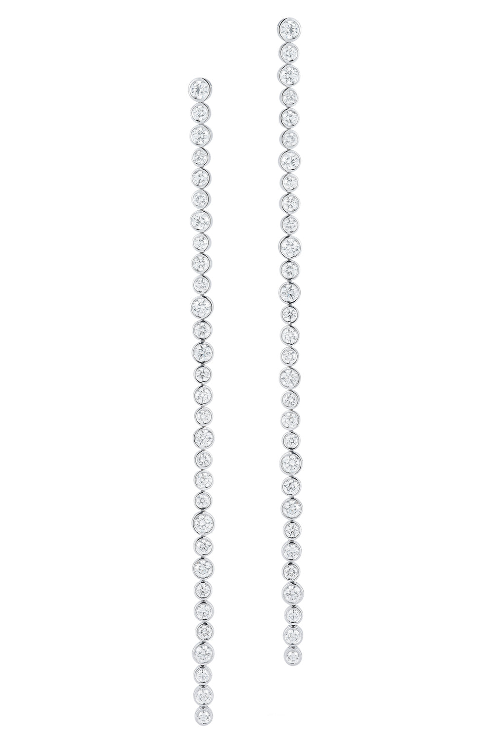 Diamond Bezel Duster Drop Earrings-WHITE GOLD-5-JEWELRYFINE JEWELEARRING-WALTERS FAITH