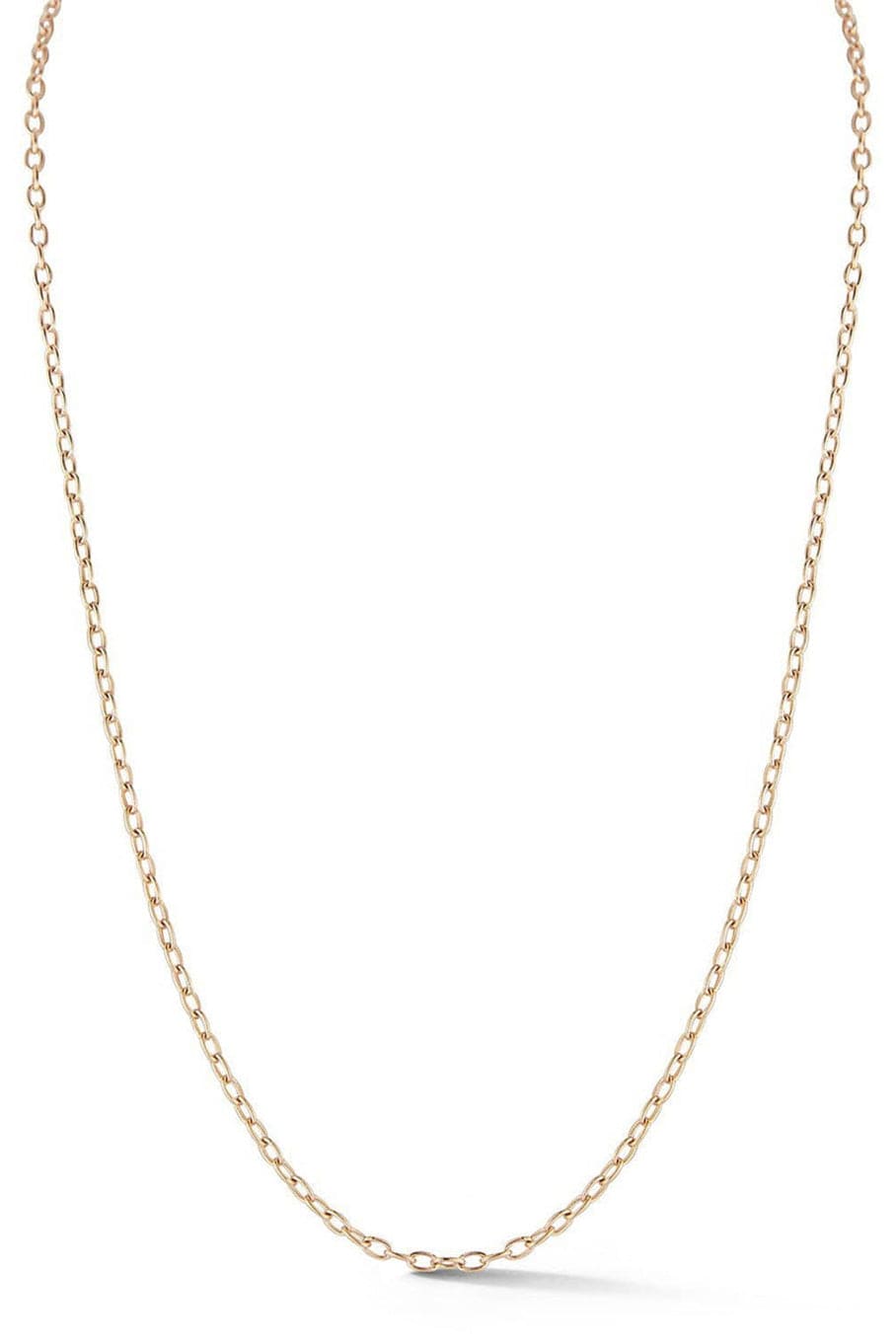 WALTERS FAITH-2.10mm Rose Gold Chain Link Necklace - 18"-ROSE GOLD