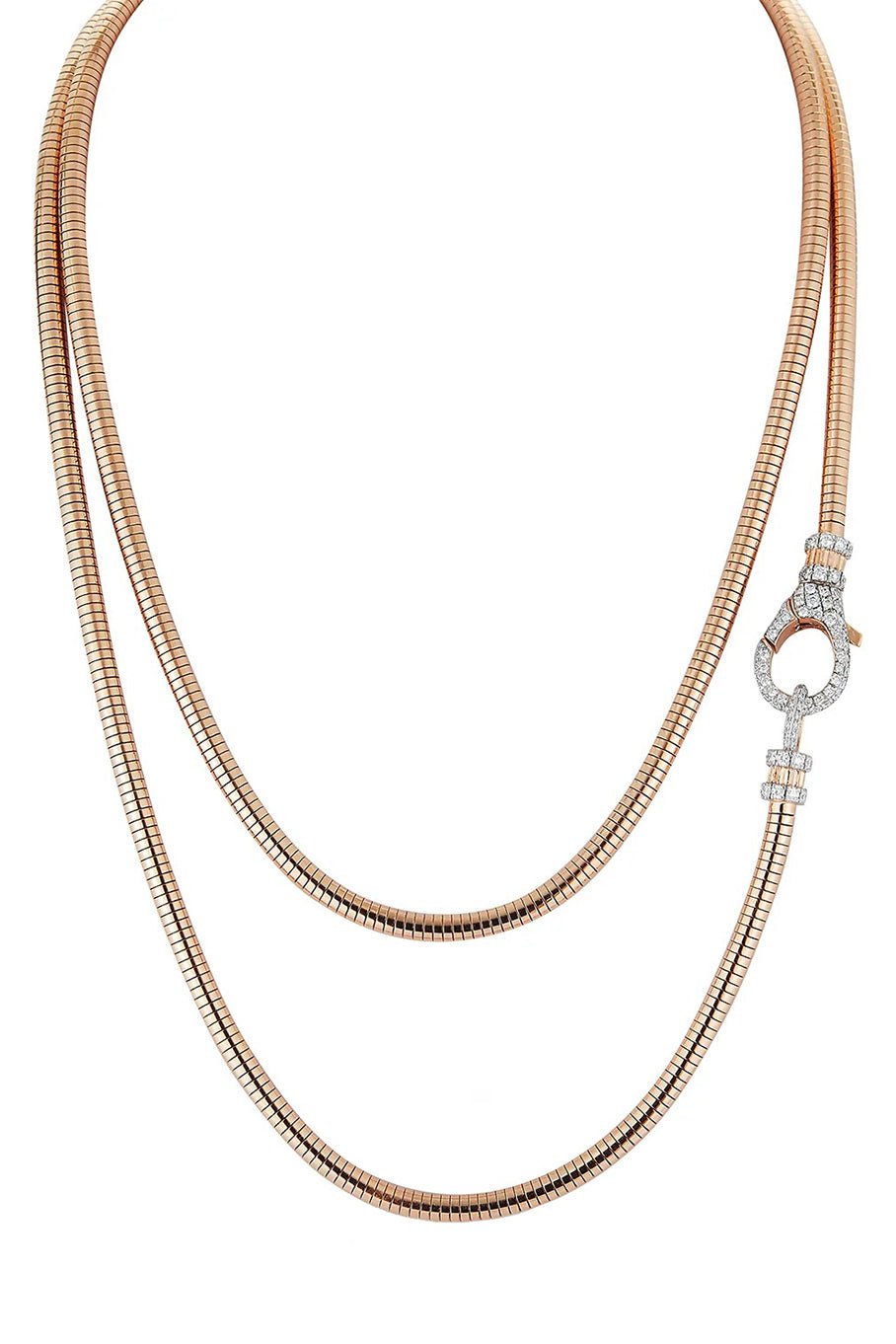 WALTERS FAITH-Clive Boa Chain Necklace-ROSE GOLD