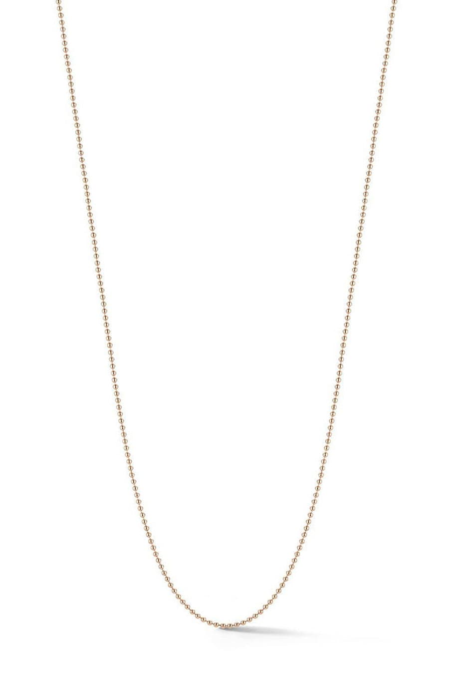 WALTERS FAITH-Dora Ball Chain Necklace - 24"-ROSE GOLD