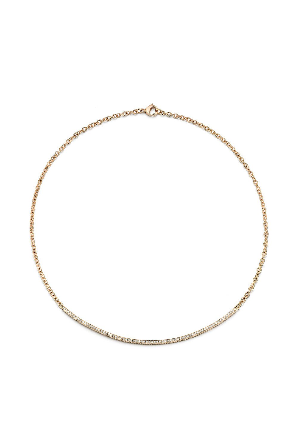 WALTERS FAITH-Clive Fluted Bar Necklace-ROSE GOLD