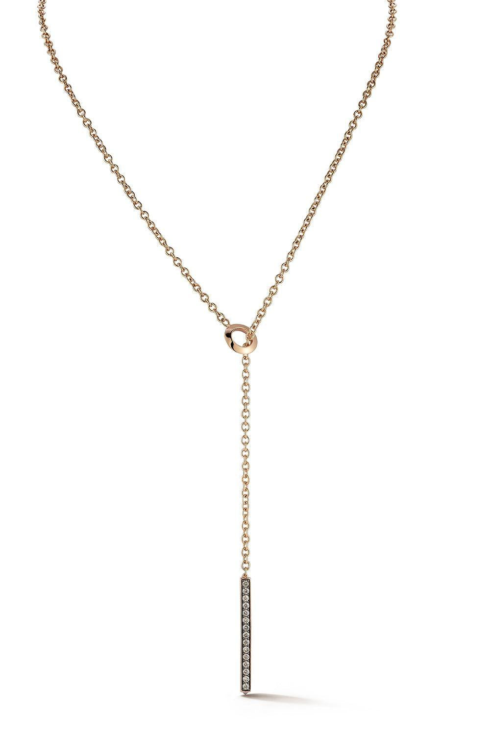 Champagne Diamond Bar Grant Necklace