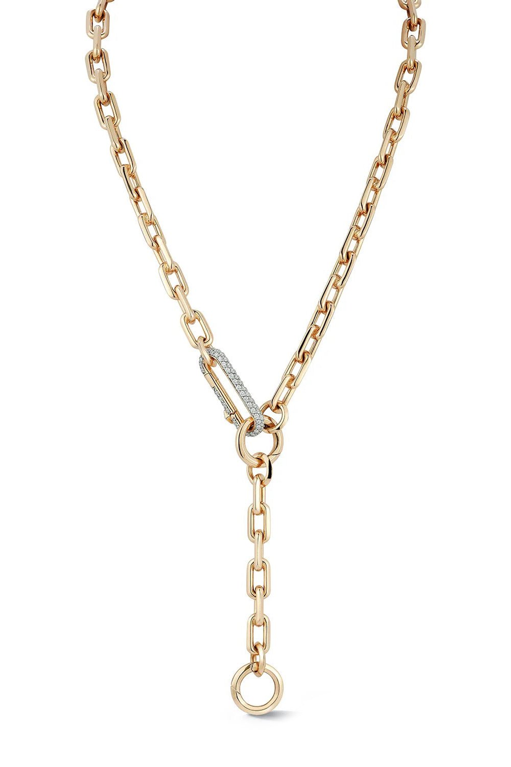 WALTERS FAITH-Saxon Elongated Necklace-YELLOW GOLD