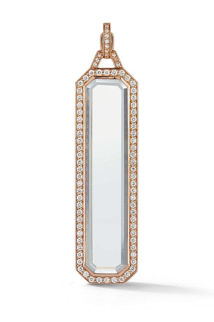 WALTERS FAITH-Bell Rock Crystal Bar Charm-ROSE GOLD