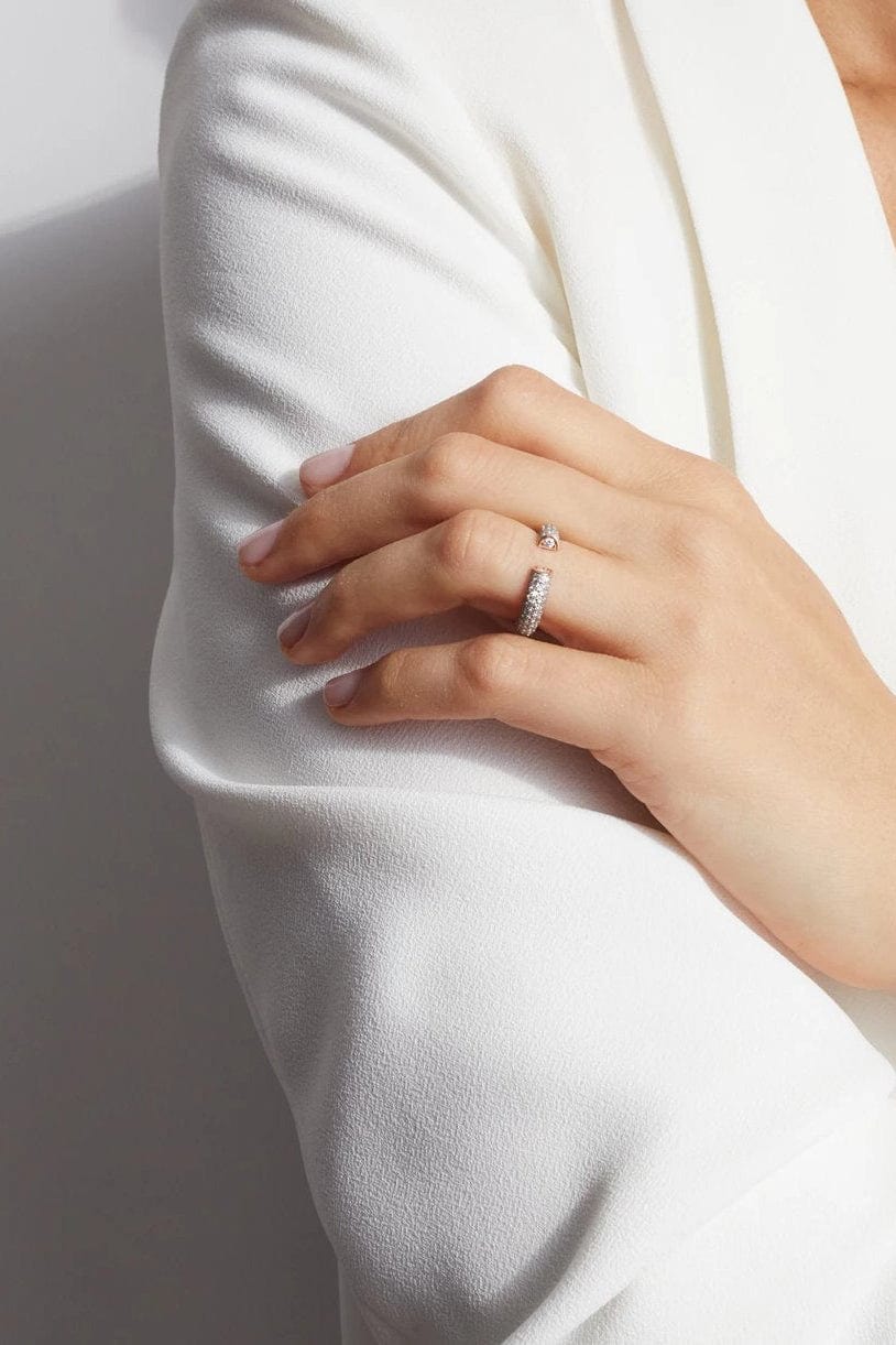 WALTERS FAITH-All Diamond Tubular Ring-