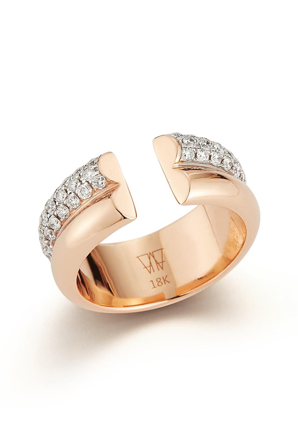 WALTERS FAITH-Thoby 2 Row Tubular Ring-ROSE GOLD