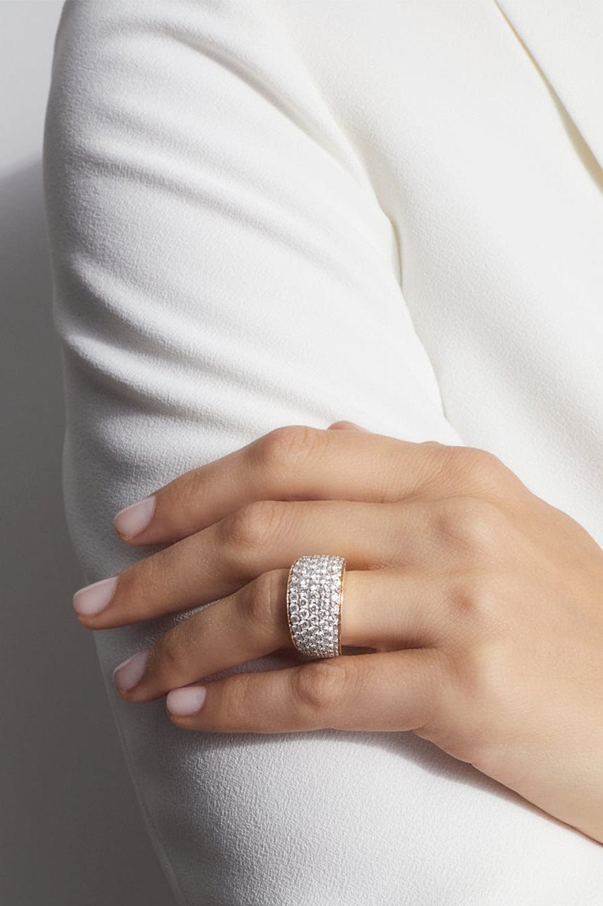 WALTERS FAITH-Lytton Pave Diamond Bomb Ring-