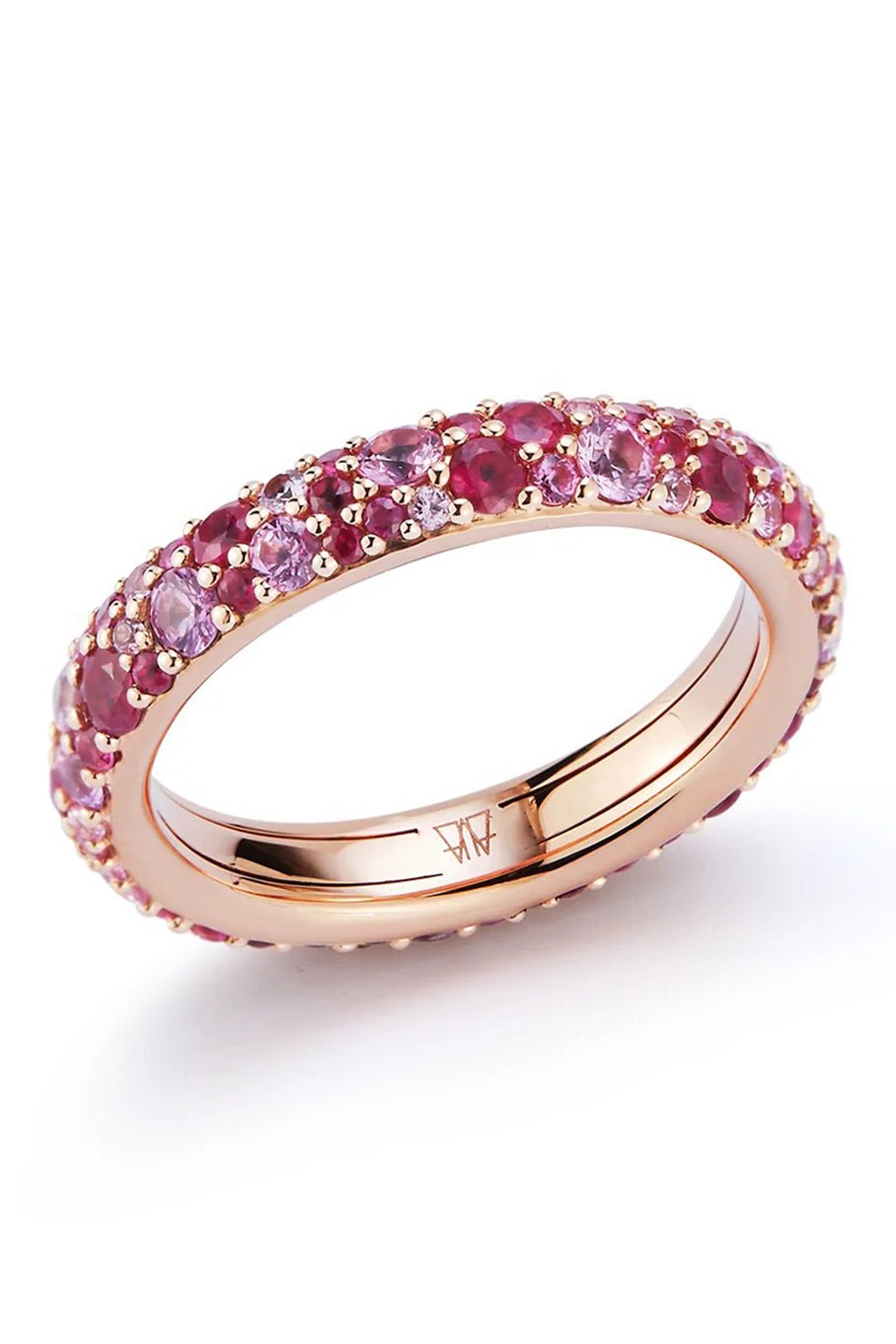 WALTERS FAITH-OC X WF Pink Sapphire Band Ring-ROSE GOLD