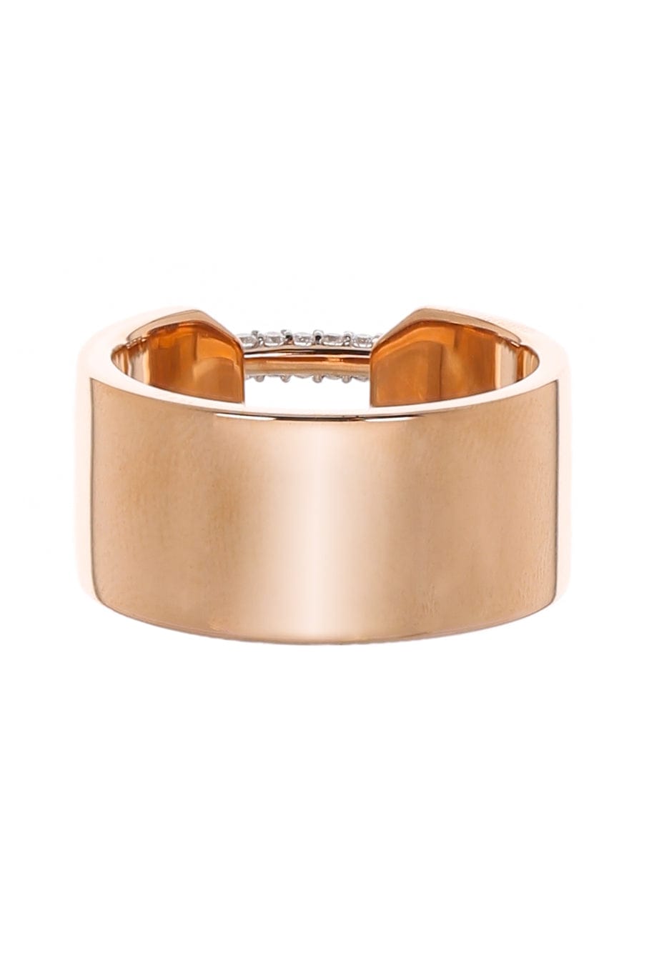 WALTERS FAITH-Elongated Diamond Oval Link Ring-ROSE GOLD