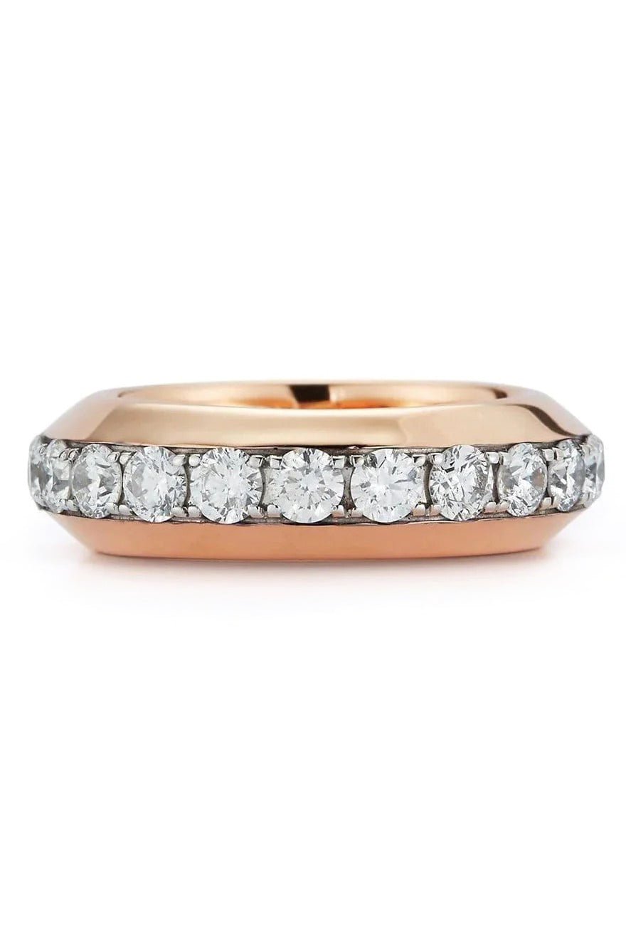 WALTERS FAITH-Diamond Angled Band-ROSE GOLD