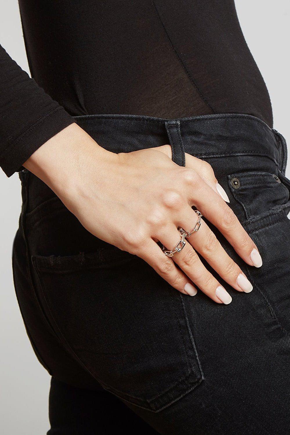 WALTERS FAITH-Saxon Chain Link Ring-SILVER