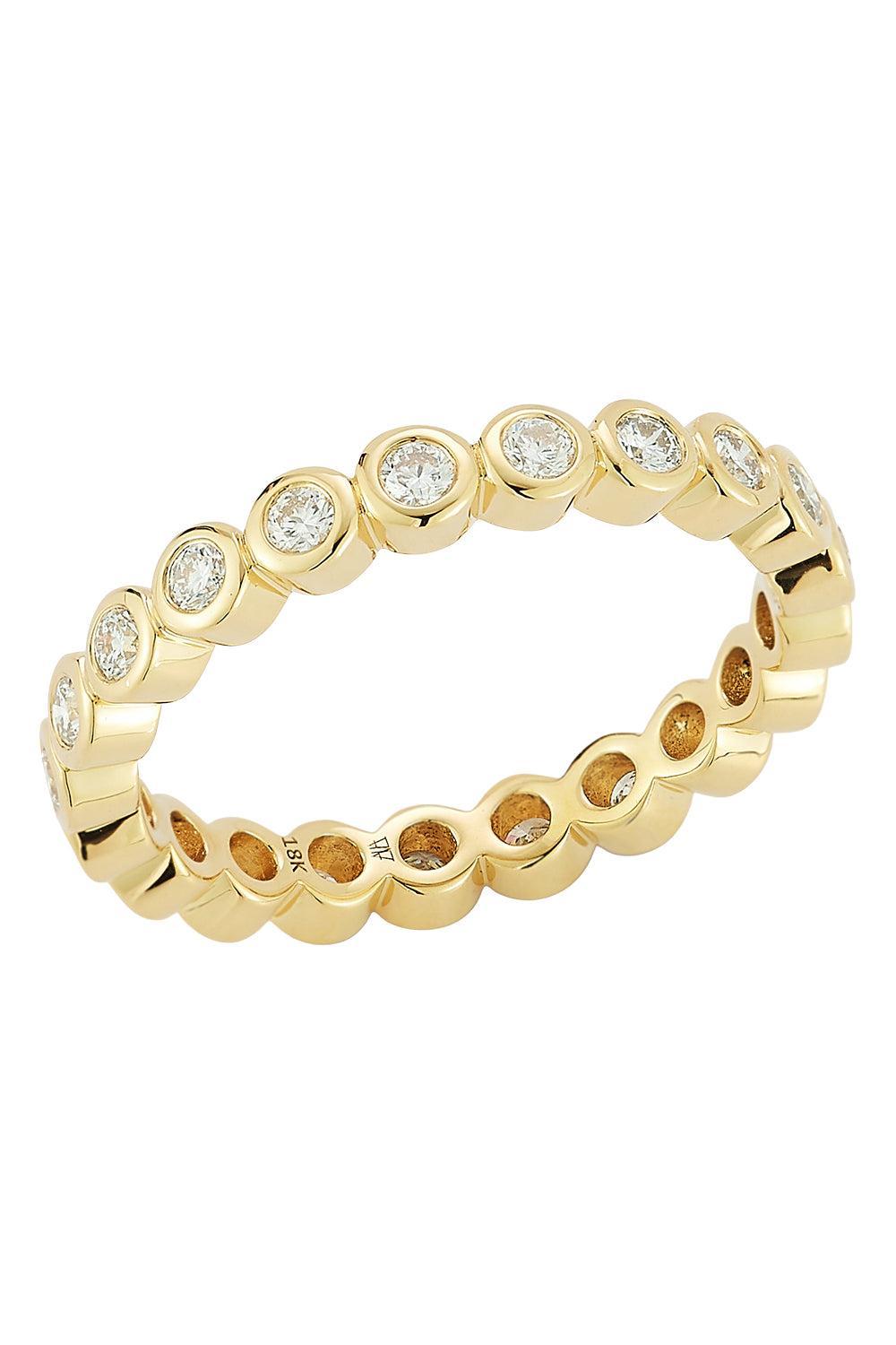 Diamonnd Mini Bezel Ring-YELLOW GOLD-6-JEWELRYFINE JEWELRING-WALTERS FAITH