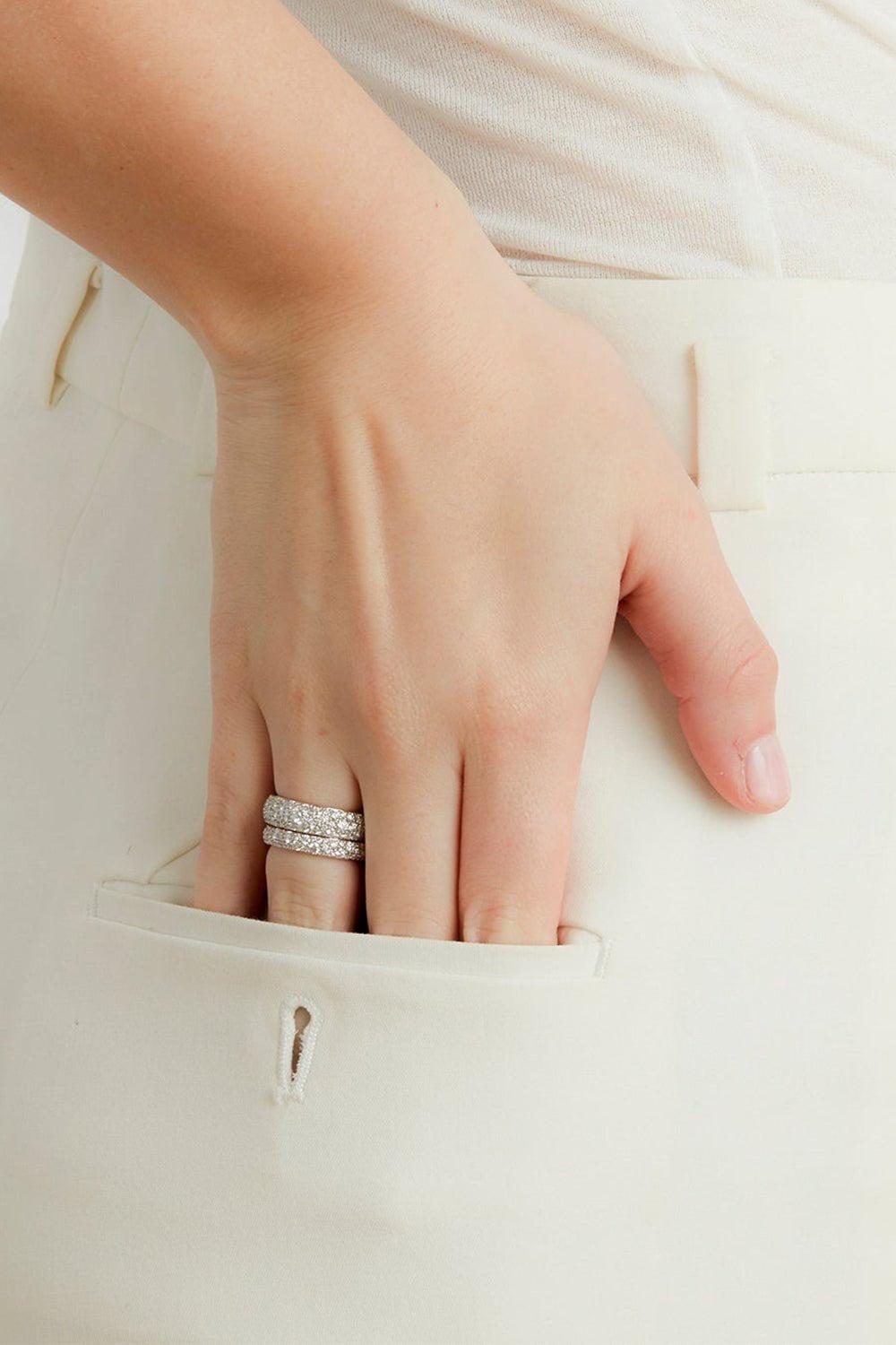 WALTERS FAITH-OC X WF Diamond Band Ring-YELLOW GOLD