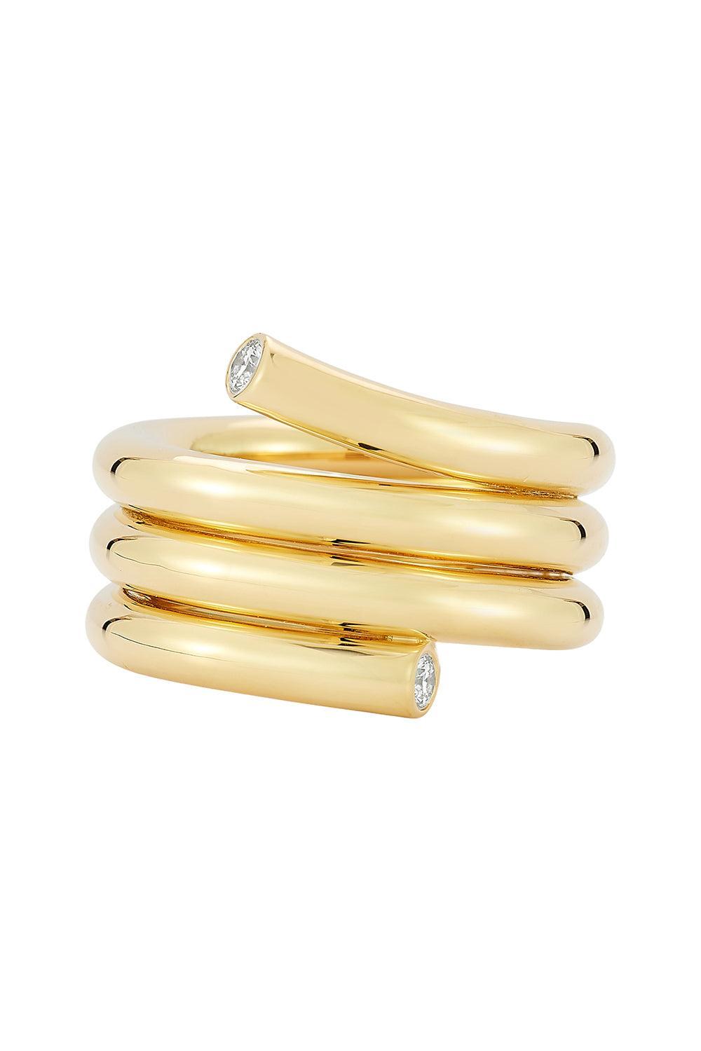 Diamond Tripal Spiral Thoby Ring-YELLOW GOLD-6.5-JEWELRYFINE JEWELRING-WALTERS FAITH