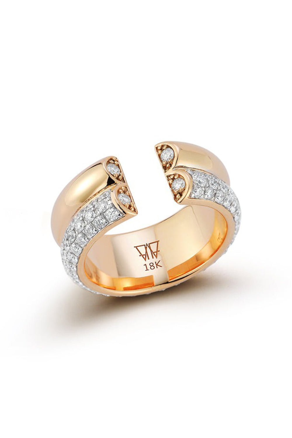 WALTERS FAITH-Thoby 2 Row Tubular Ring-YELLOW GOLD