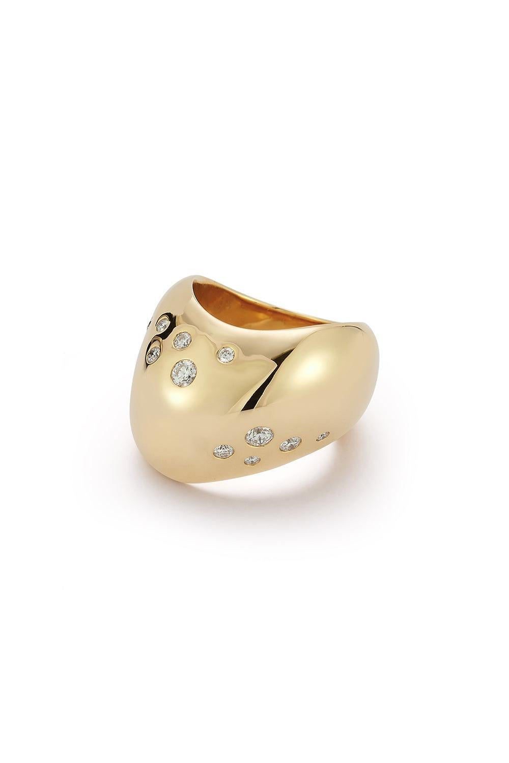Julian Wide Wave Diamond Ring-YELLOW GOLD-8-JEWELRYFINE JEWELRING-WALTERS FAITH
