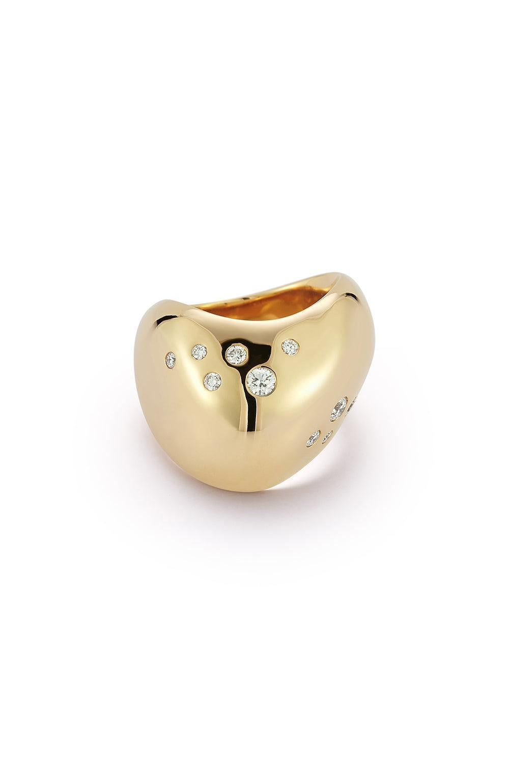 Julian Wide Wave Diamond Ring-YELLOW GOLD-8-JEWELRYFINE JEWELRING-WALTERS FAITH