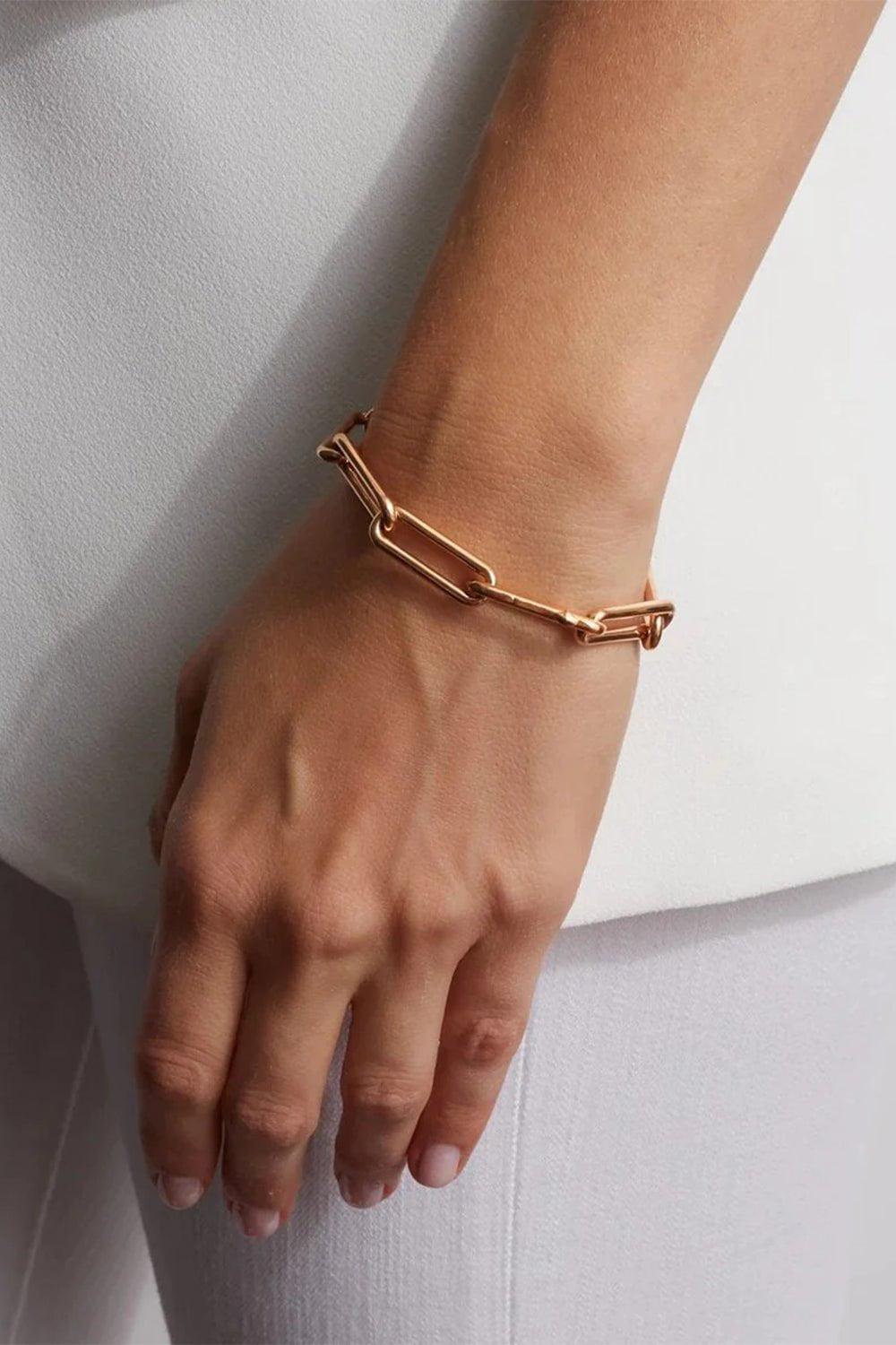 WALTERS FAITH-Saxon Chain Link Bracelet-YELLOW GOLD