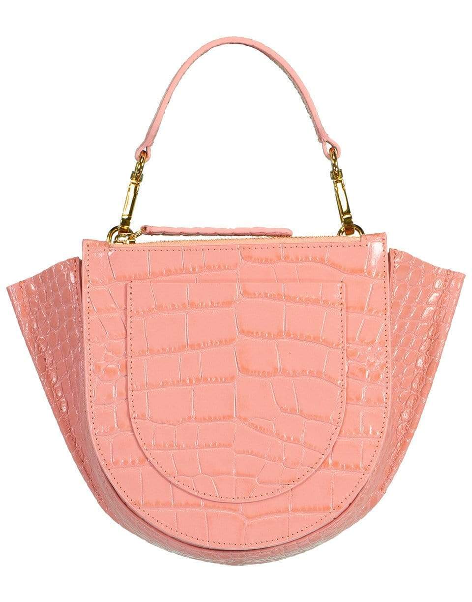 WANDLER-Mini Hortensia Croco Effect Bag-BLOSSOM