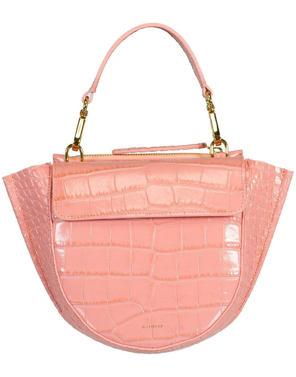 WANDLER-Mini Hortensia Croco Effect Bag-BLOSSOM