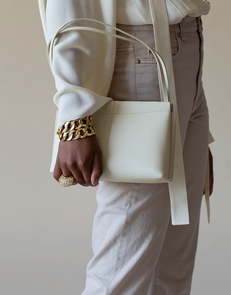 WANDLER-Cream Carly Mini Shoulder Bag-CREAM