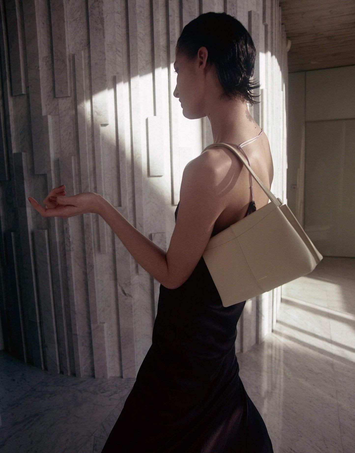 WANDLER-Cream Carly Mini Shoulder Bag-CREAM