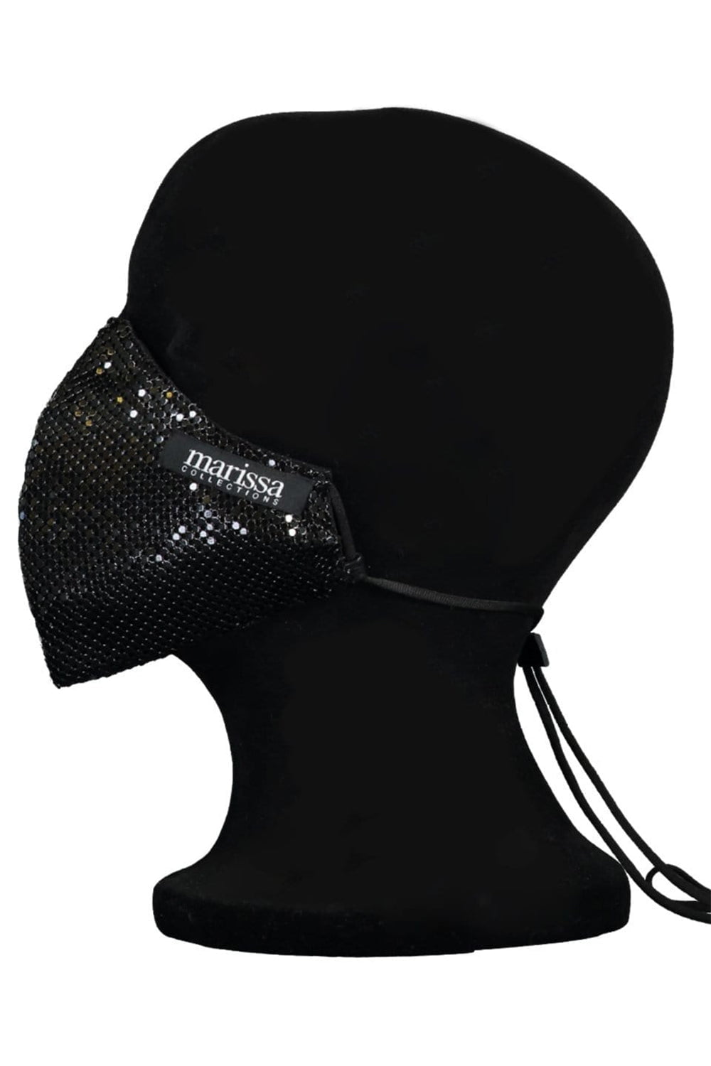 Black Sequin Fashion Mask ACCESSORIEHEADWEAR WE EAT AVOCADO TOAST   