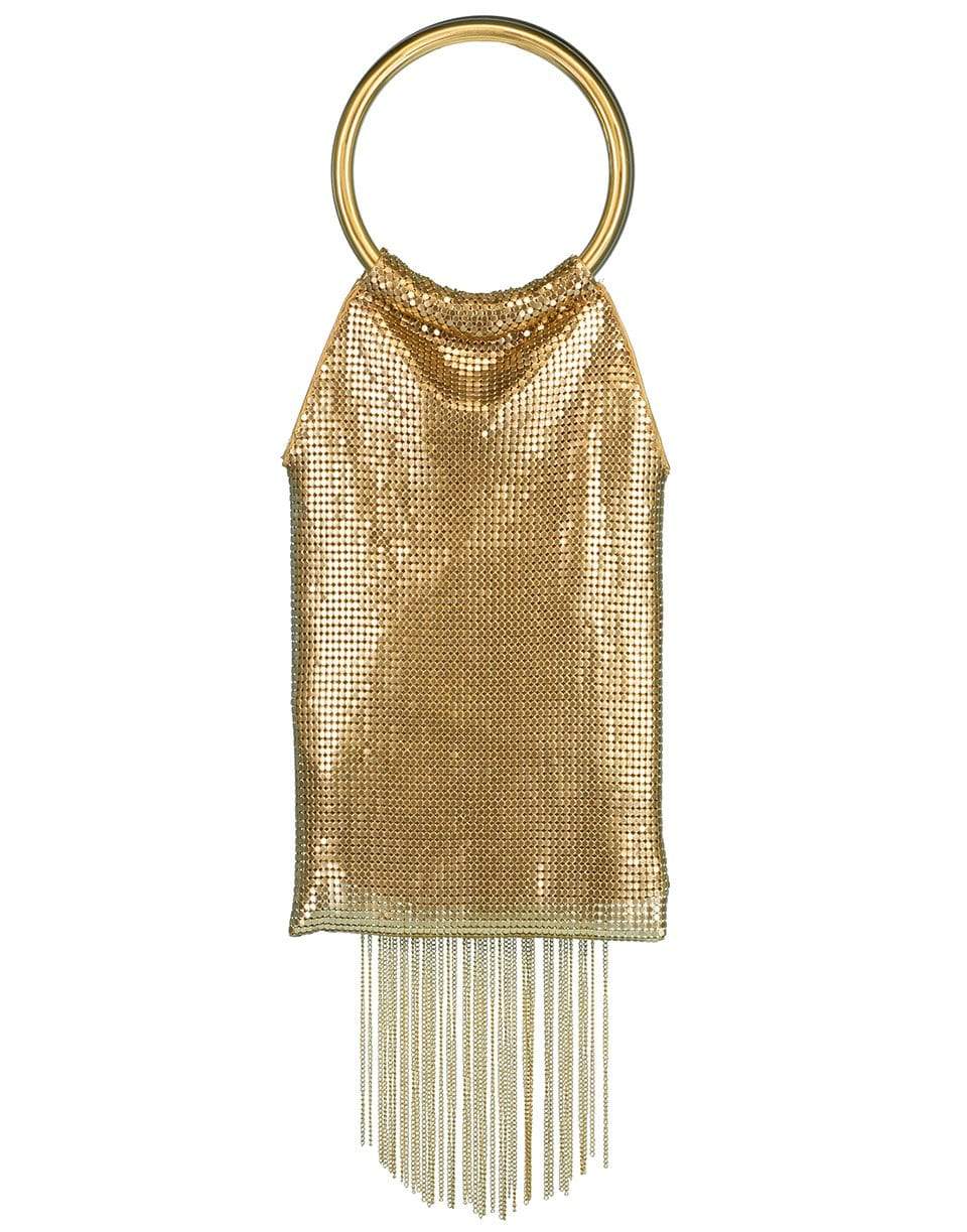 WHITING & DAVIS-Gold Rush Fringe Bag-GOLD
