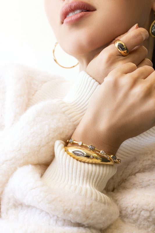 WITH LOVE-The Gypsy Cuff-YELLOW GOLD