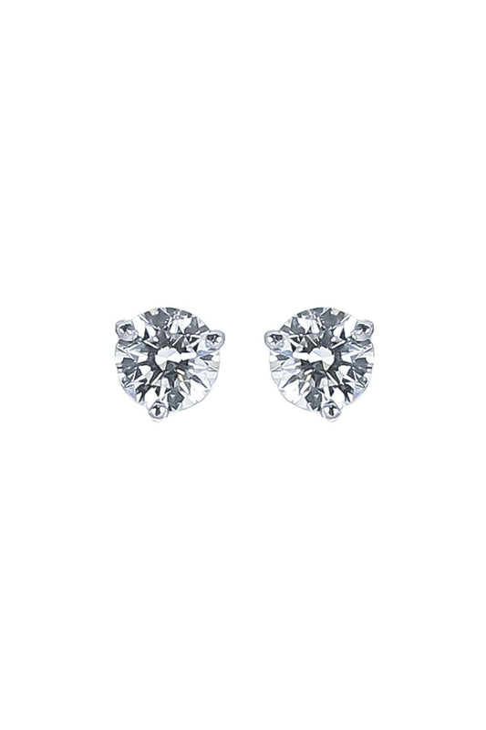 With Love diamond solitaire stud earrings - 1.4ct-WHITE GOLD-JEWELRYFINE JEWELEARRING-WITH LOVE