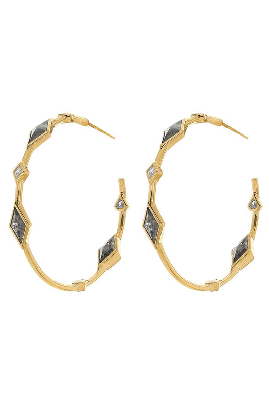 WITH LOVE-The Medium Hoop-YELLOW GOLD